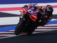 Jorge Martin of Spain and Prima Pramac Racing rides on track during Free Practice of MotoGP Of San Marino at Misano World Circuit in Misano...