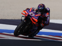 Jorge Martin of Spain and Prima Pramac Racing rides on track during Free Practice of MotoGP Of San Marino at Misano World Circuit in Misano...