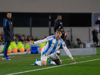 Enzo Fernandez of Argentina gestures during the FIFA World Cup 2026 Qualifier match between Argentina and Chile at Estadio Mas Monumental An...