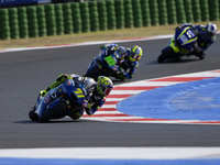 Dennis Foggia of Italy and Italtrans Racing Team rides on track during Moto2 Free Practice of MotoGP Of San Marino at Misano World Circuit i...