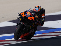 Jack Miller of Australia and Red Bull KTM Factory Racing rides on track during Free Practice of MotoGP Of San Marino at Misano World Circuit...