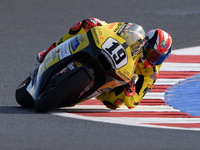 Mattia Pasini of Italy and Team Ciatti Boscoscuro rides on track during Moto2 Free Practice of MotoGP Of San Marino at Misano World Circuit...