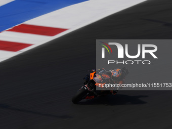 Jack Miller of Australia and Red Bull KTM Factory Racing rides on track during Free Practice of MotoGP Of San Marino at Misano World Circuit...