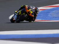 Tony Arbolino of Italy and the ELF Marc VDS Racing Team rides on track during Moto2 Free Practice of MotoGP Of San Marino at Misano World Ci...