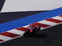 Jorge Martin of Spain and Prima Pramac Racing rides on track during Free Practice of MotoGP Of San Marino at Misano World Circuit in Misano...