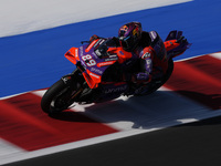 Jorge Martin of Spain and Prima Pramac Racing participates in Free Practice of MotoGP of San Marino at Misano World Circuit in Misano Adriat...