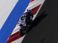 Alex Marquez of Spain and Gresini Racing MotoGP rides on track during Free Practice of MotoGP Of San Marino at Misano World Circuit in Misan...