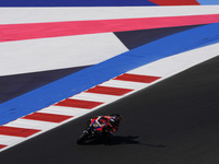 Stefan Bradl of Germany and the HRC Test Team rides on track during Free Practice of MotoGP of San Marino at Misano World Circuit in Misano...