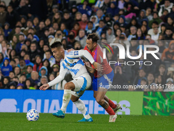 Lautaro Martinez of Argentina and Matias Catalan of Chile are in action during the FIFA World Cup 2026 Qualifier match between Argentina and...