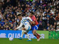 Lautaro Martinez of Argentina and Matias Catalan of Chile are in action during the FIFA World Cup 2026 Qualifier match between Argentina and...