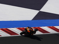 Brad Binder of South Africa and Red Bull KTM Factory Racing rides on track during Free Practice of MotoGP of San Marino at Misano World Circ...