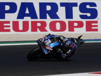 Miguel Oliveira of Portugal and Trackhouse Racing rides on track during Free Practice of MotoGP of San Marino at Misano World Circuit in Mis...