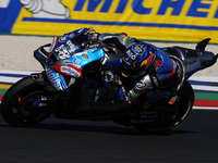 Miguel Oliveira of Portugal and Trackhouse Racing rides on track during Free Practice of MotoGP of San Marino at Misano World Circuit in Mis...