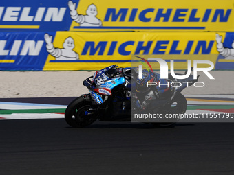 Miguel Oliveira of Portugal and Trackhouse Racing rides on track during Free Practice of MotoGP of San Marino at Misano World Circuit in Mis...