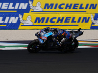 Miguel Oliveira of Portugal and Trackhouse Racing rides on track during Free Practice of MotoGP of San Marino at Misano World Circuit in Mis...