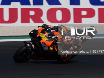 Pol Espargaro of Spain and Red Bull KTM Factory Racing rides on track during Free Practice of MotoGP of San Marino at Misano World Circuit i...