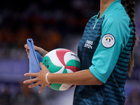 A detailed view of the Men's Sitting Volleyball Bronze Medal Match on day nine of the Paris 2024 Summer Paralympic Games at North Paris Aren...