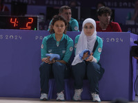 A detailed view of the Men's Sitting Volleyball Bronze Medal Match on day nine of the Paris 2024 Summer Paralympic Games at North Paris Aren...