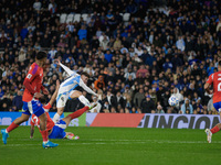 Julian Alvarez of Argentina is in action during the FIFA World Cup 2026 Qualifier match between Argentina and Chile at Estadio Mas Monumenta...