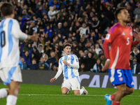 Julian Alvarez of Argentina is in action during the FIFA World Cup 2026 Qualifier match between Argentina and Chile at Estadio Mas Monumenta...