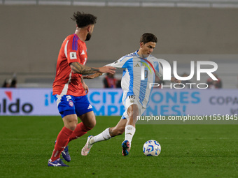 Paulo Dybala of Argentina is in action during the FIFA World Cup 2026 Qualifier match between Argentina and Chile at Estadio Mas Monumental...