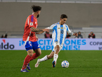 Paulo Dybala of Argentina is in action during the FIFA World Cup 2026 Qualifier match between Argentina and Chile at Estadio Mas Monumental...