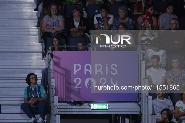 France fans show their support during the Men's Sitting Volleyball Bronze Medal Match on day nine of the Paris 2024 Summer Paralympic Games...