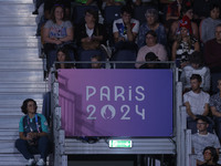 France fans show their support during the Men's Sitting Volleyball Bronze Medal Match on day nine of the Paris 2024 Summer Paralympic Games...