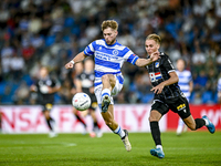 De Graafschap player Arjen van der Heide and FC Eindhoven player Hugo Deenen during the match De Graafschap vs. Eindhoven at Stadium De Vijv...