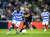 De Graafschap player Jeffry Fortes and FC Eindhoven player Hugo Deenen during the match between De Graafschap and Eindhoven at Stadium De Vi...