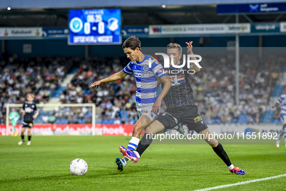 De Graafschap player Rowan Besselink and FC Eindhoven player Daan Huisman during the match De Graafschap vs. Eindhoven at the Stadium De Vij...