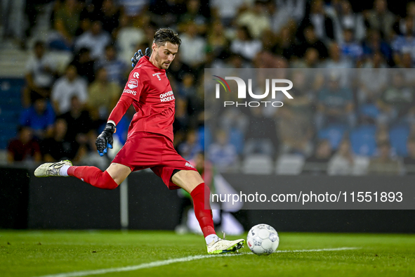 De Graafschap goalkeeper Joshua Smits during the match De Graafschap vs. Eindhoven at Stadium De Vijverberg for the Dutch KeukenKampioen Div...