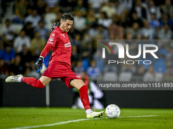 De Graafschap goalkeeper Joshua Smits during the match De Graafschap vs. Eindhoven at Stadium De Vijverberg for the Dutch KeukenKampioen Div...