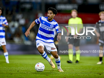 De Graafschap player Anass Najah plays during the match between De Graafschap and Eindhoven at the Stadium De Vijverberg for the Dutch Keuke...