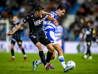 FC Eindhoven player Daan Huisman and De Graafschap player Rowan Besselink during the match De Graafschap vs. Eindhoven at Stadium De Vijverb...