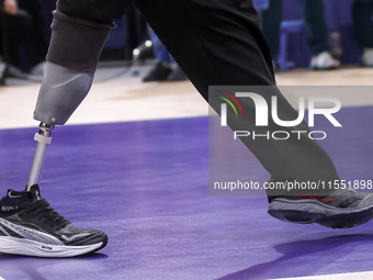 A detailed view of the Men's Sitting Volleyball Bronze Medal Match on day nine of the Paris 2024 Summer Paralympic Games at North Paris Aren...