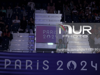 A detailed view of the Men's Sitting Volleyball Bronze Medal Match on day nine of the Paris 2024 Summer Paralympic Games at North Paris Aren...