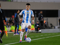 Lisandro Martinez of Argentina is in action during the FIFA World Cup 2026 Qualifier match between Argentina and Chile at Estadio Mas Monume...