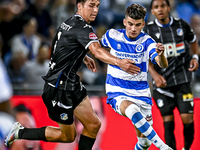 FC Eindhoven player Dyon Dorenbosch and De Graafschap player Ibrahim El Kadiri during the match between De Graafschap and Eindhoven at Stadi...