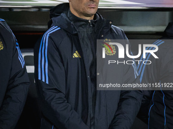 Lionel Scaloni, Coach of Argentina, looks on before the FIFA World Cup 2026 Qualifier match between Argentina and Chile at Estadio Mas Monum...