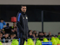 Lionel Scaloni, Coach of Argentina, looks during the FIFA World Cup 2026 Qualifier match between Argentina and Chile at Estadio Mas Monument...