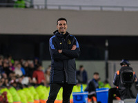 Lionel Scaloni, Coach of Argentina, looks during the FIFA World Cup 2026 Qualifier match between Argentina and Chile at Estadio Mas Monument...