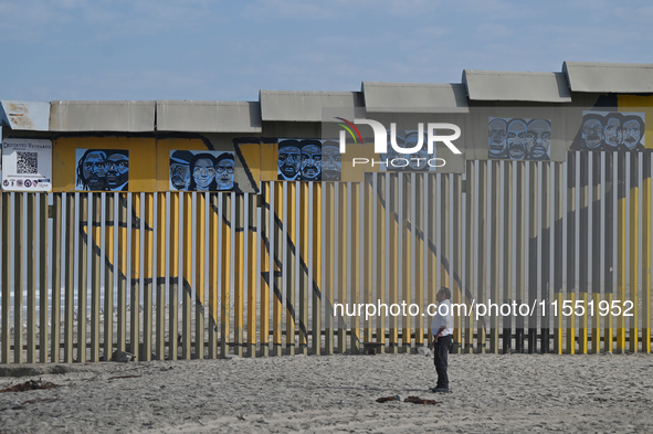 A new interactive mural of deported veterans, ''The Deported Veterans Diaspora,'' is at the Playas de Tijuana beach border wall on the Tijua...