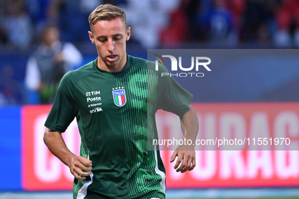 Davide Frattesi (ITA) during the UEFA National League Matchday 1 match between France and Italy at the Parc des Princes Stadium in Paris, Fr...