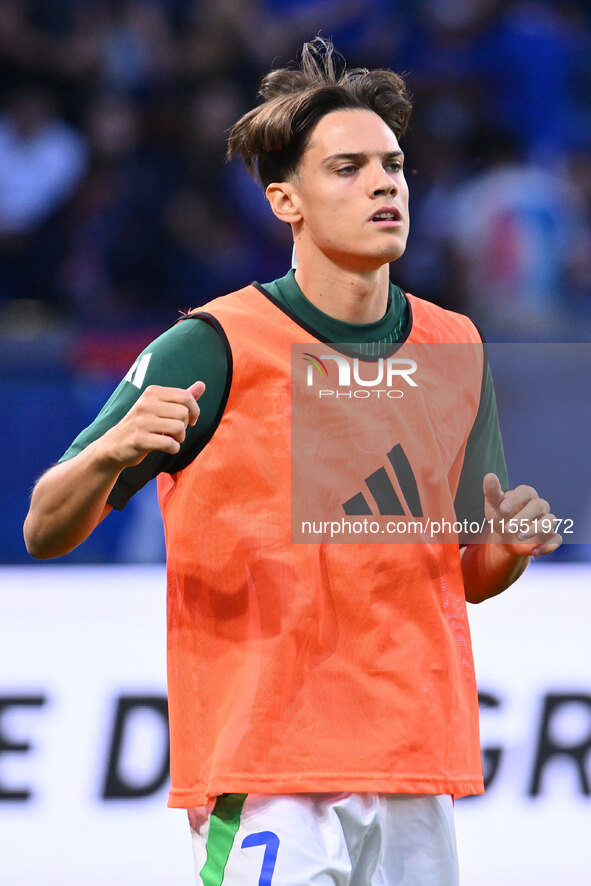 Samuele Ricci (ITA) during the UEFA National League Matchday 1 match between France and Italy at the Parc des Princes Stadium in Paris, Fran...