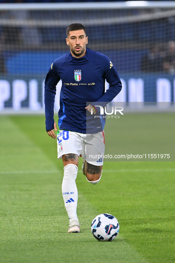 Mattia Zaccagni (ITA) during the UEFA National League Matchday 1 match between France and Italy at the Parc des Princes Stadium in Paris, Fr...