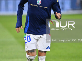 Mattia Zaccagni (ITA) during the UEFA National League Matchday 1 match between France and Italy at the Parc des Princes Stadium in Paris, Fr...