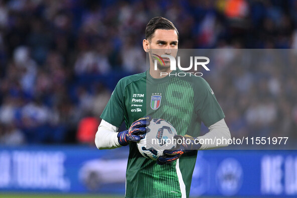 Alex Meret (ITA) during the UEFA National League Matchday 1 match between France and Italy at the Parc des Princes Stadium in Paris, France,...