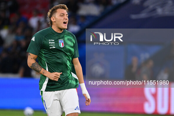 Mateo Retegui (ITA) during the UEFA National League Matchday 1 match between France and Italy at the Parc des Princes Stadium in Paris, Fran...