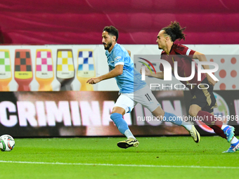 In action during Belgium vs. Israel: matchday 1 of UEFA Nations League 2024-2025, in Debrecen, Hungary, on September 6, 2024. (